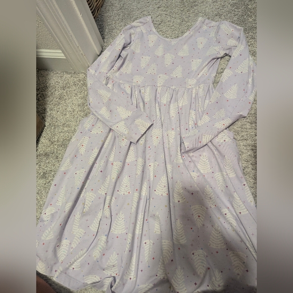 Hanna Andersson Other - Hanna Andersson Winter Print Long Sleeve Skater Dress With Pockets